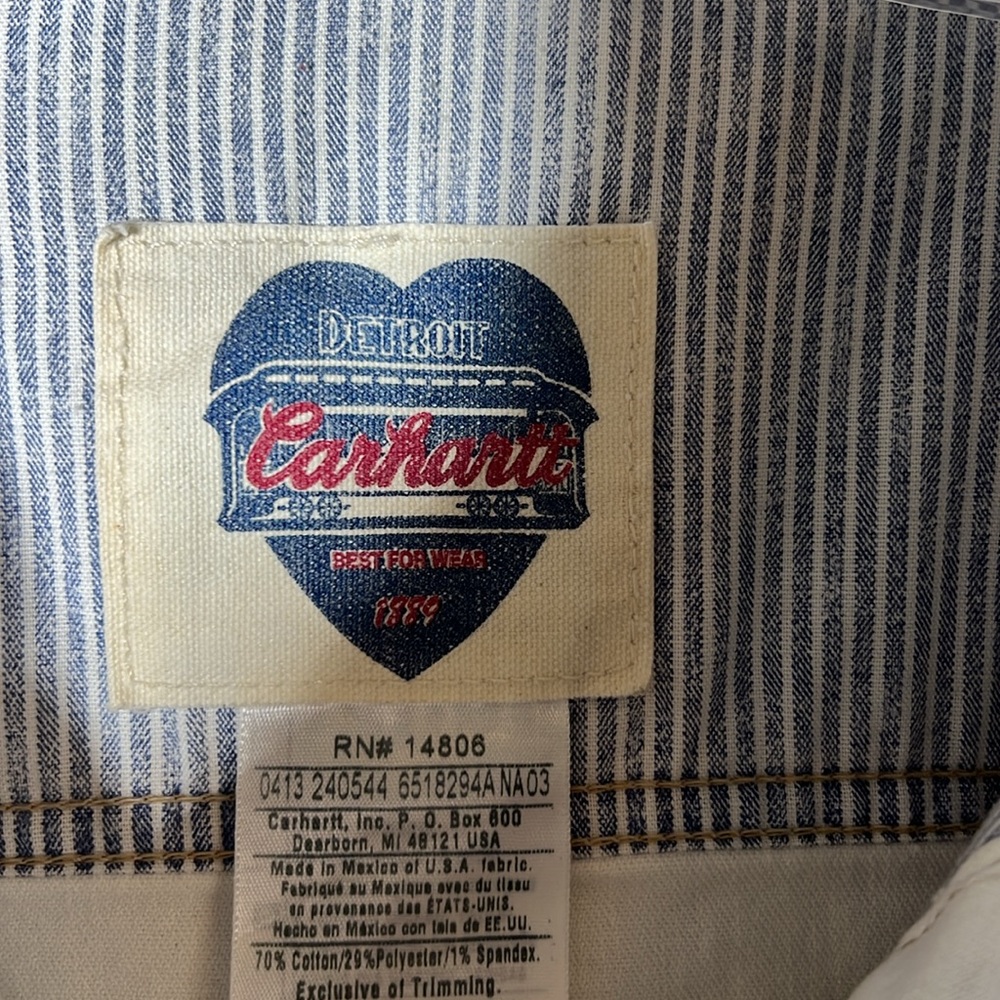 Carhartt White Jacket Sz Large 12/14 - Picture 3 of 12